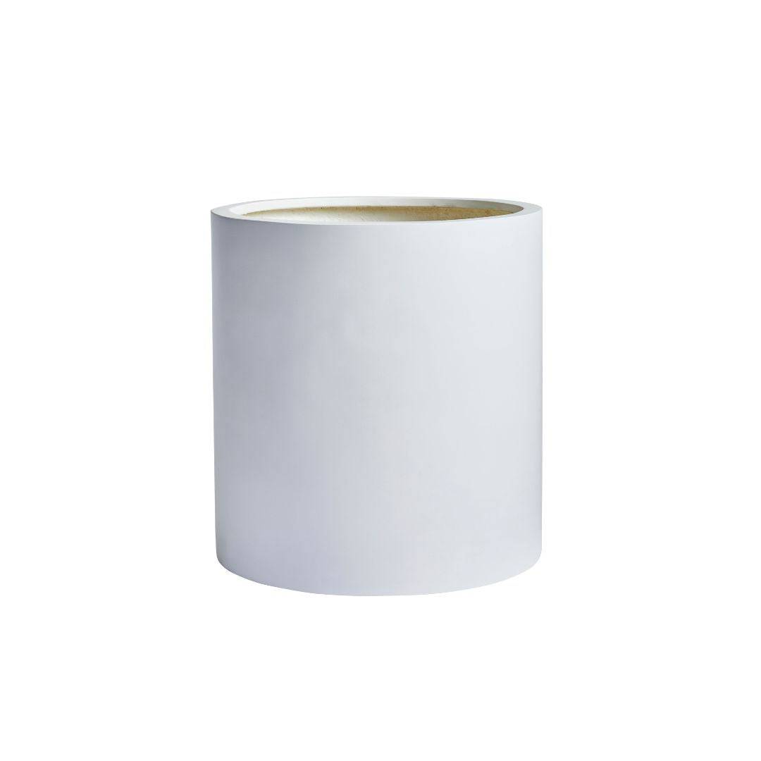 White garden pot