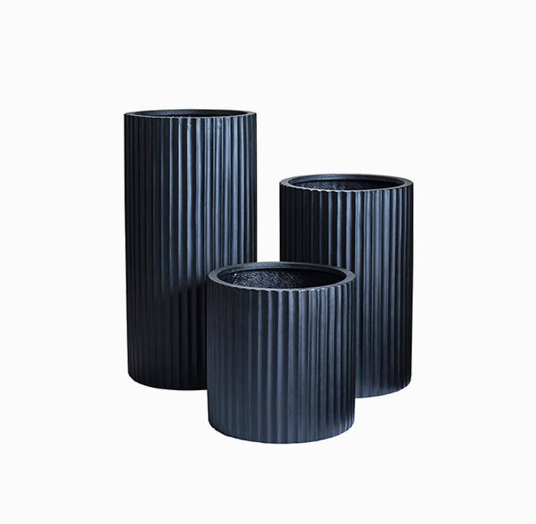 Cylindrical garden planters