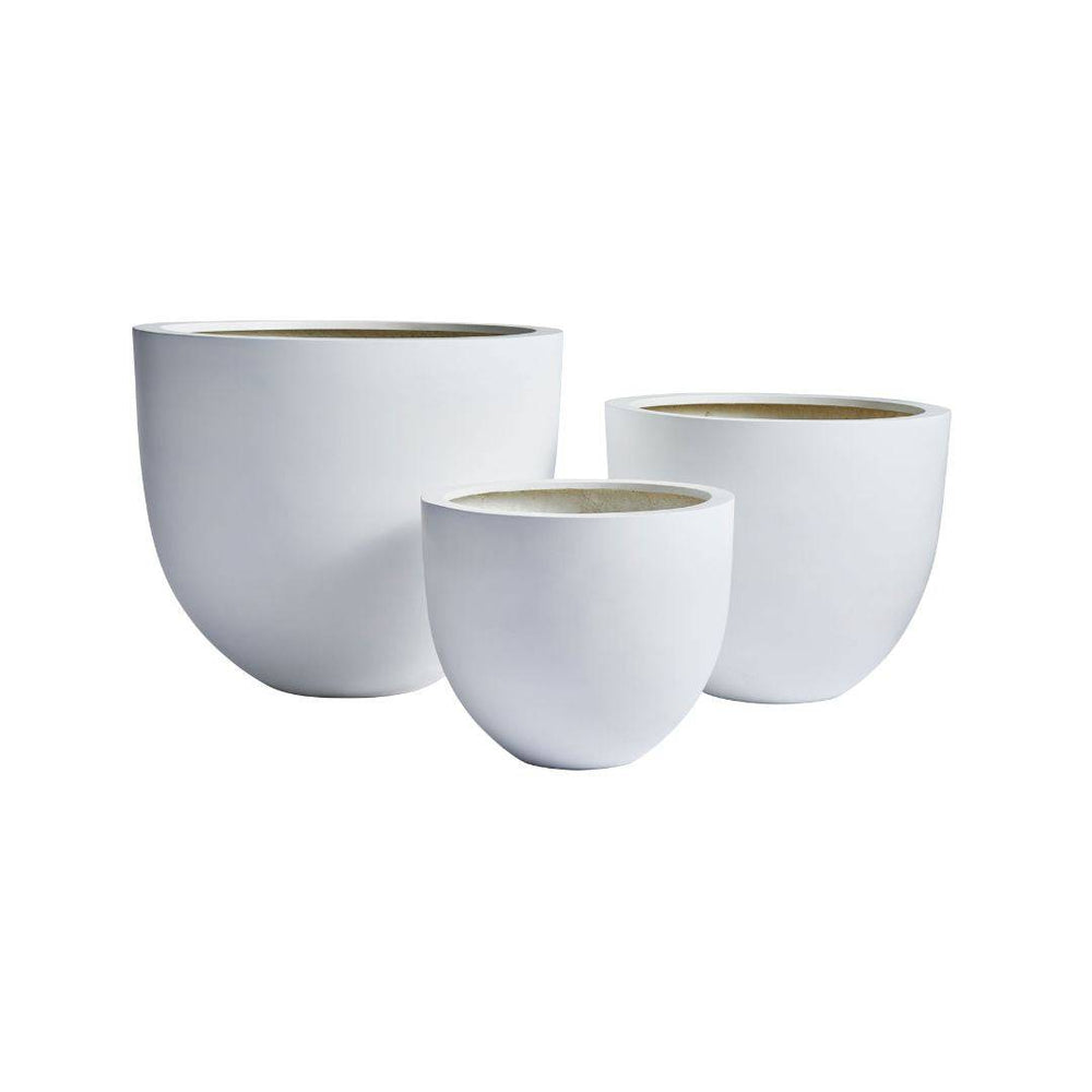 Private label white garden planters