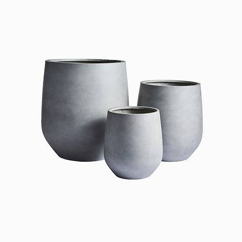 Private label grey garden pots